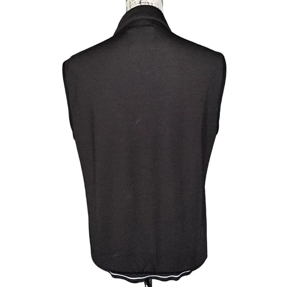 Denim‎ & Flower Ricky Singh black zip up quilted vest NWT medium - Image 4