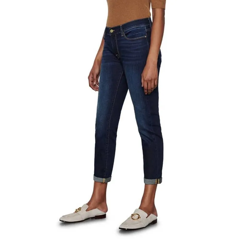 Frame Women's Slim Fit‎ Cotton Denim Skinny Jeans Stretch Dark Blue Size 25 - Image 2