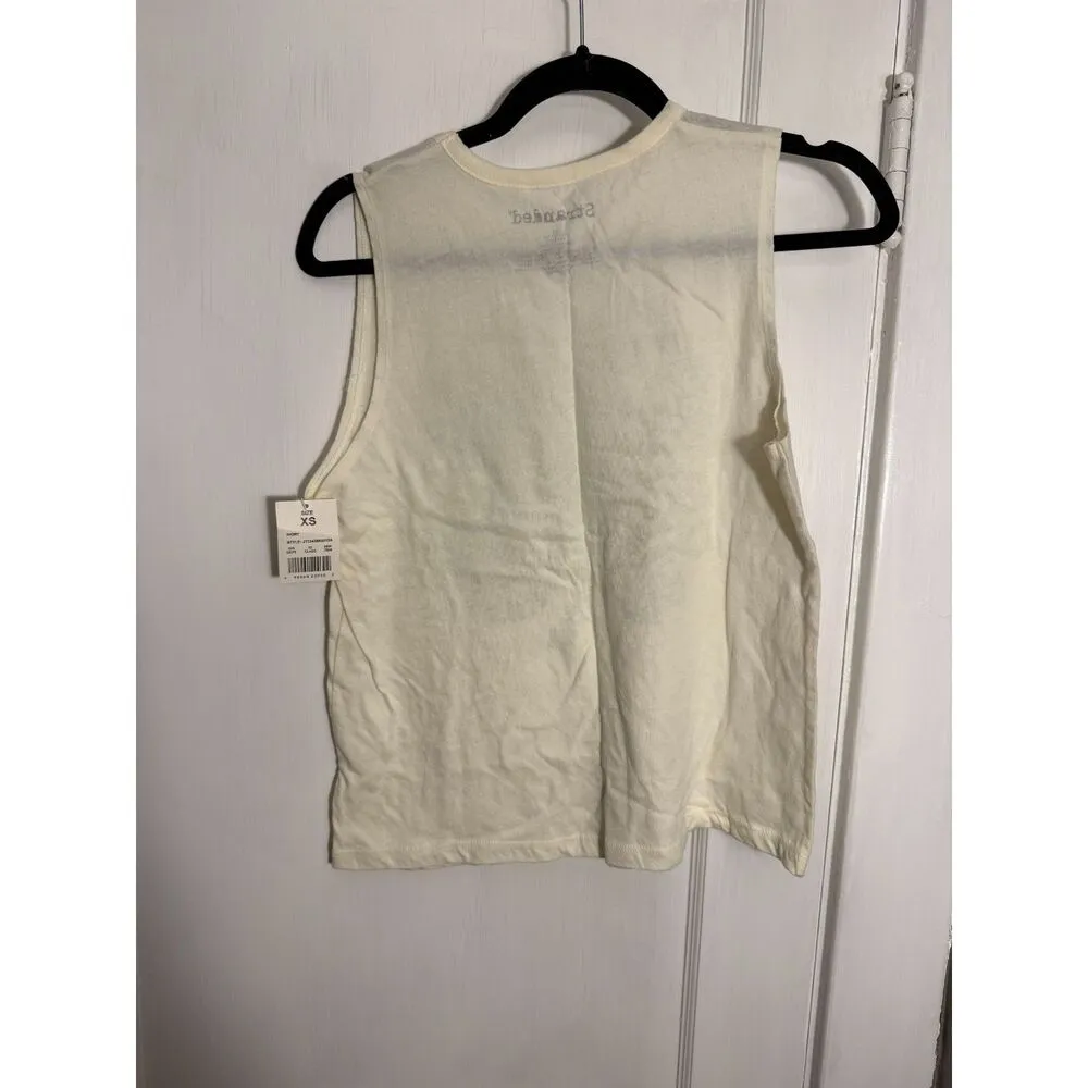 Stranded Cotton Shamrock St Patricks Day Shirt NWT White Size XS - Image 2