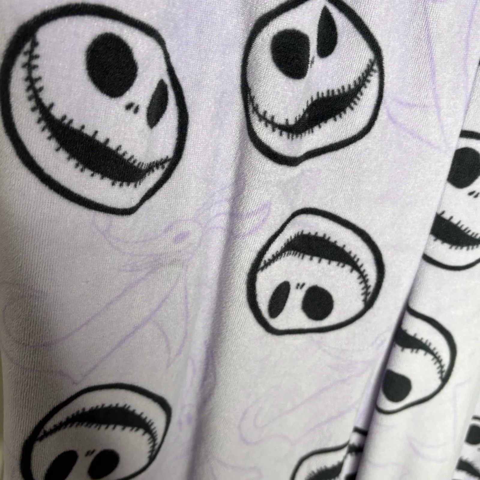Disney Nightmare Before Christmas Jack Skellington Purple Pajama Pants Small - Image 2