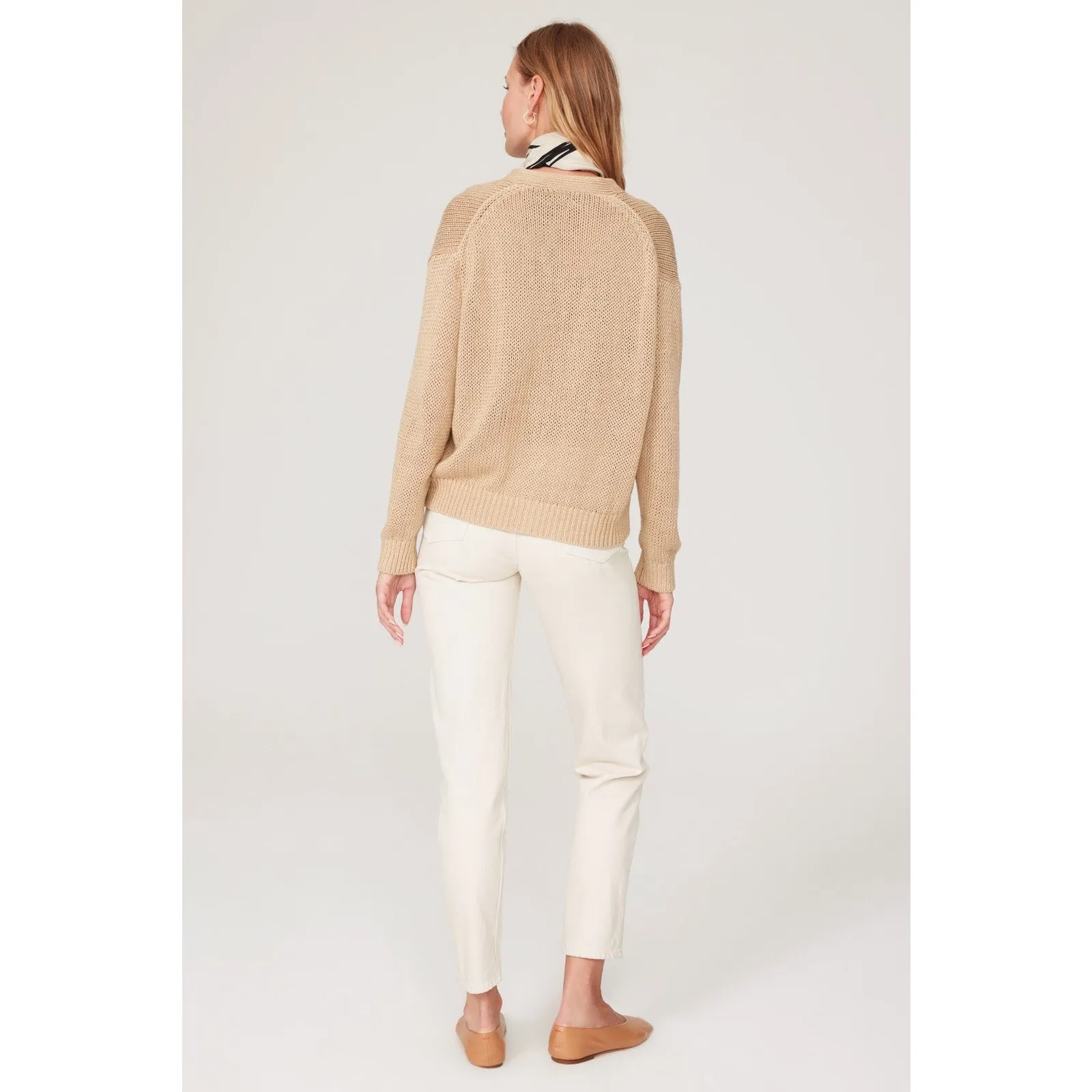 Polo by Ralph Lauren Linen Lightweight Tan Cardigan Sweater Size XXL - Image 4