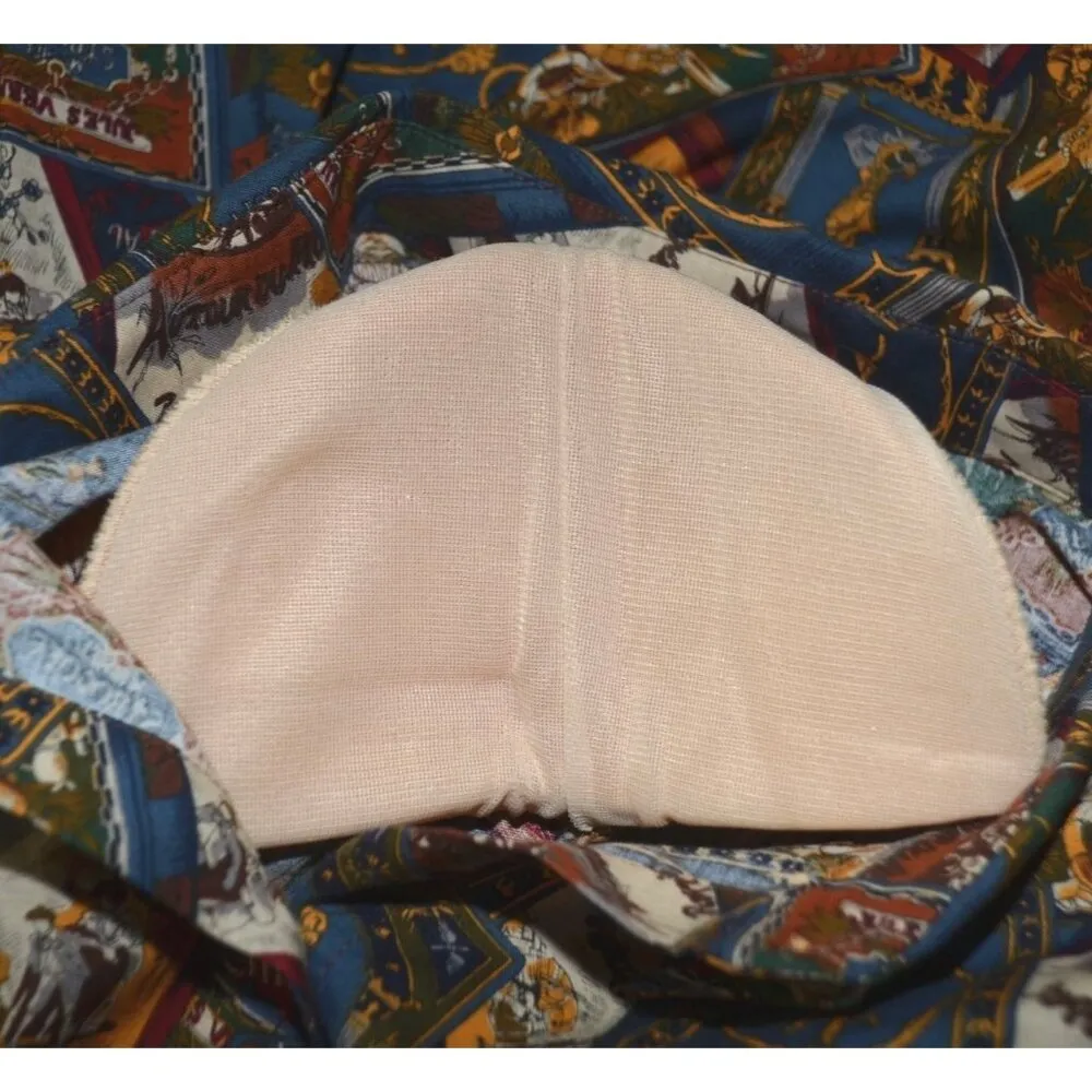 Vintage Eagle River Traders Ladies 16 Brown Print Long Sleeve Button Front Shirt - Image 7