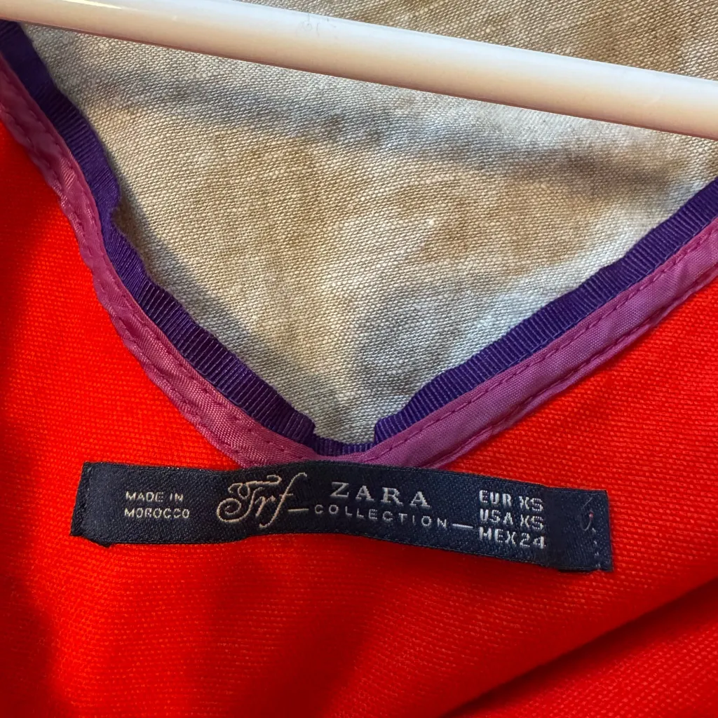 ZARA  Trf Collection Red Mini Dress - Image 5