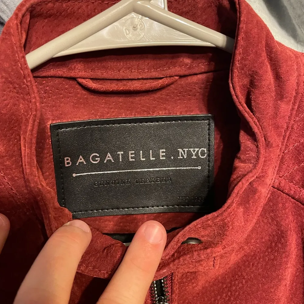 Bagatelle  NYC Genuine Leather Jacket Red size Medium - Image 4