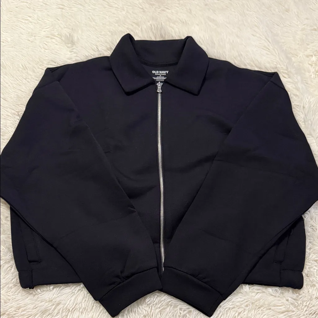 Old Navy Bounce Fleece Bomber Jacket - Image 2