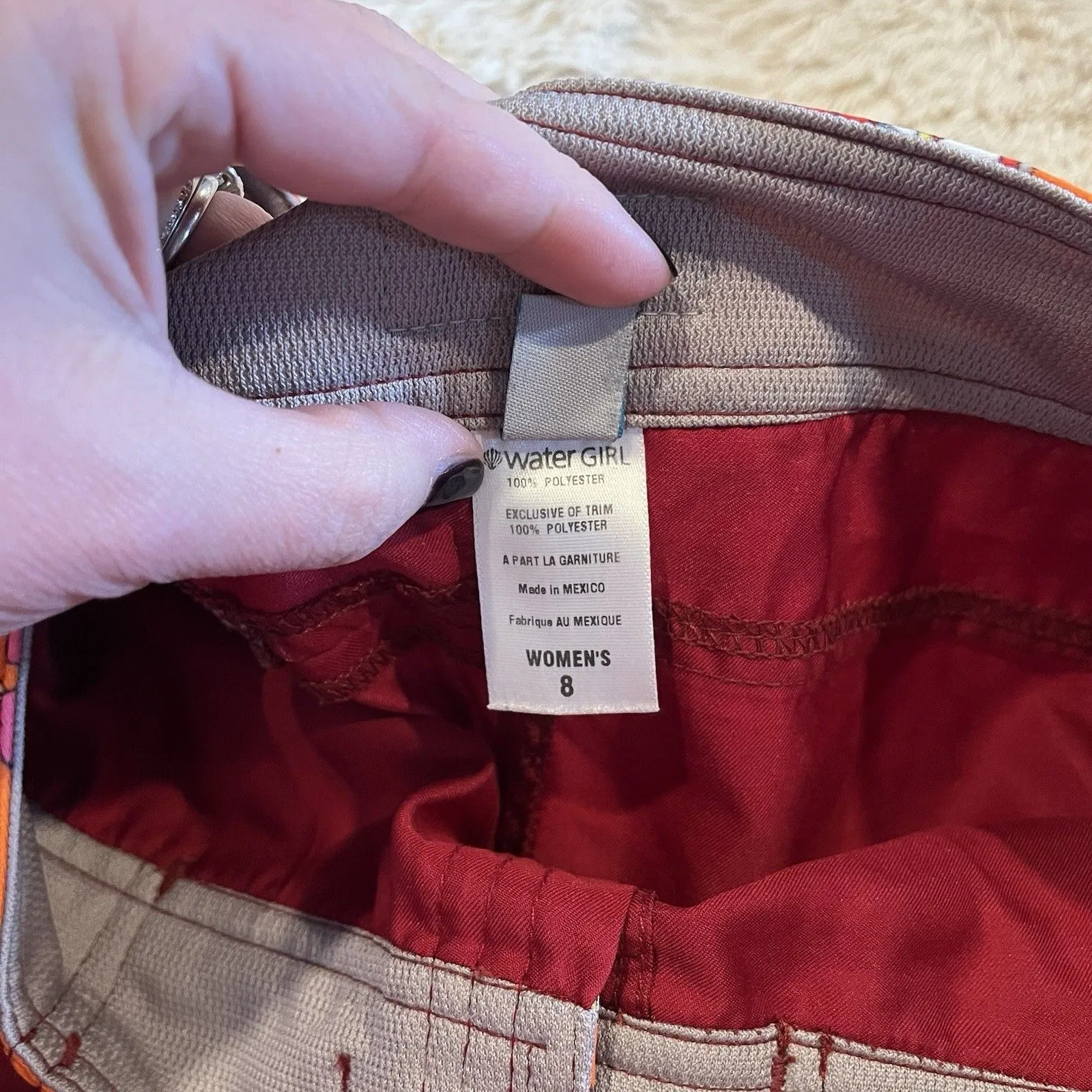 PATAGONIA boardie short long length surf board quick dry womens Sz 8 Water Girl - Image 6