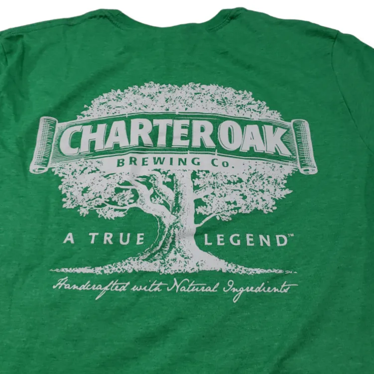 Charter Oak Brewing Company Shirt Size Medium Graphic Tee Graphic Print T-Shirt By Gildan  - Image 4