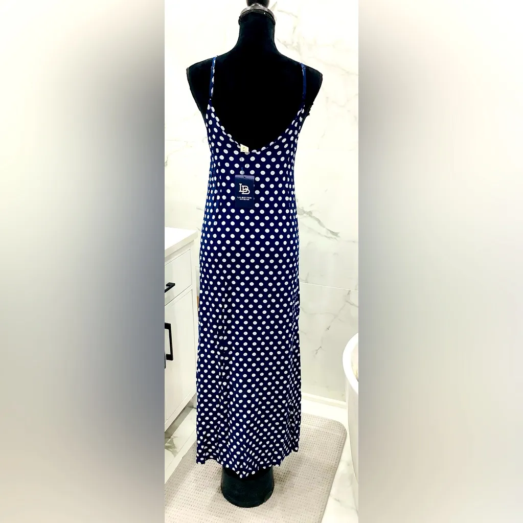 Pretty polka dot maxi dress 💙🤍💙 Blue - Image 2
