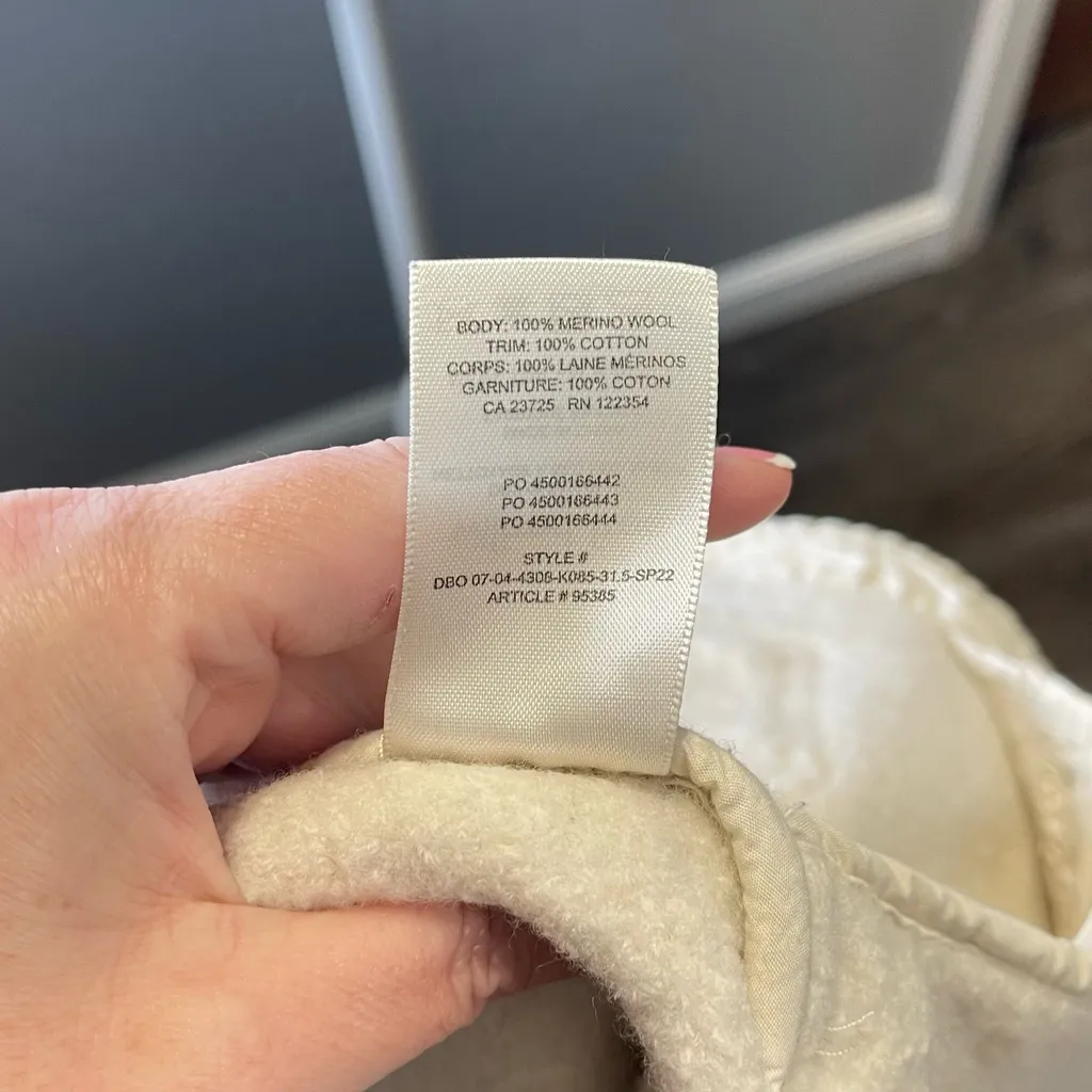 Aritzia Wilfred Free Women's Wool Button Up Jacket Cream‎ Size XS - Image 5