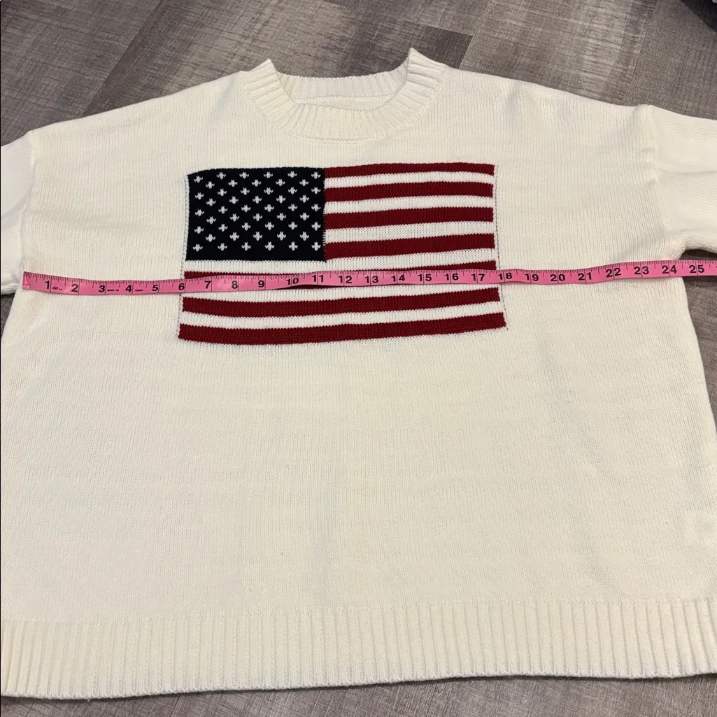 american flag sweater Size M - Image 4