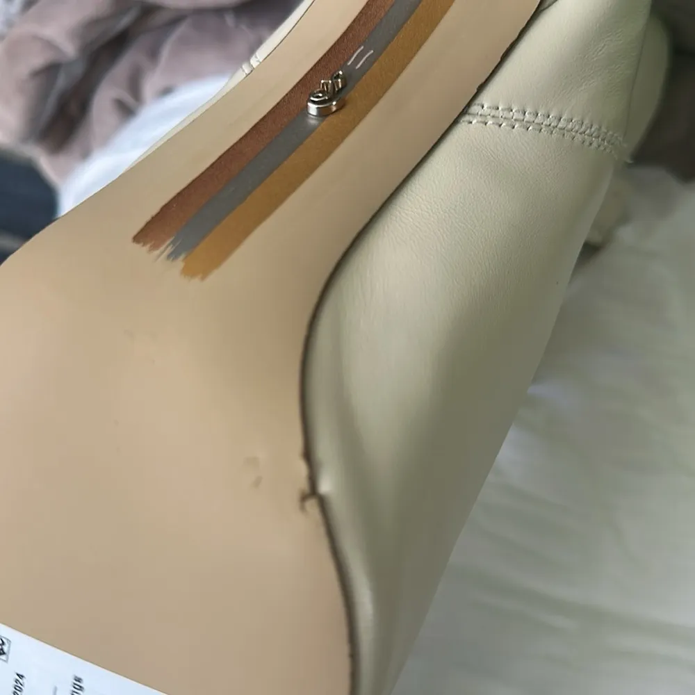 Sam Edelman Cream Heeled Boots with Western Flair - Image 12