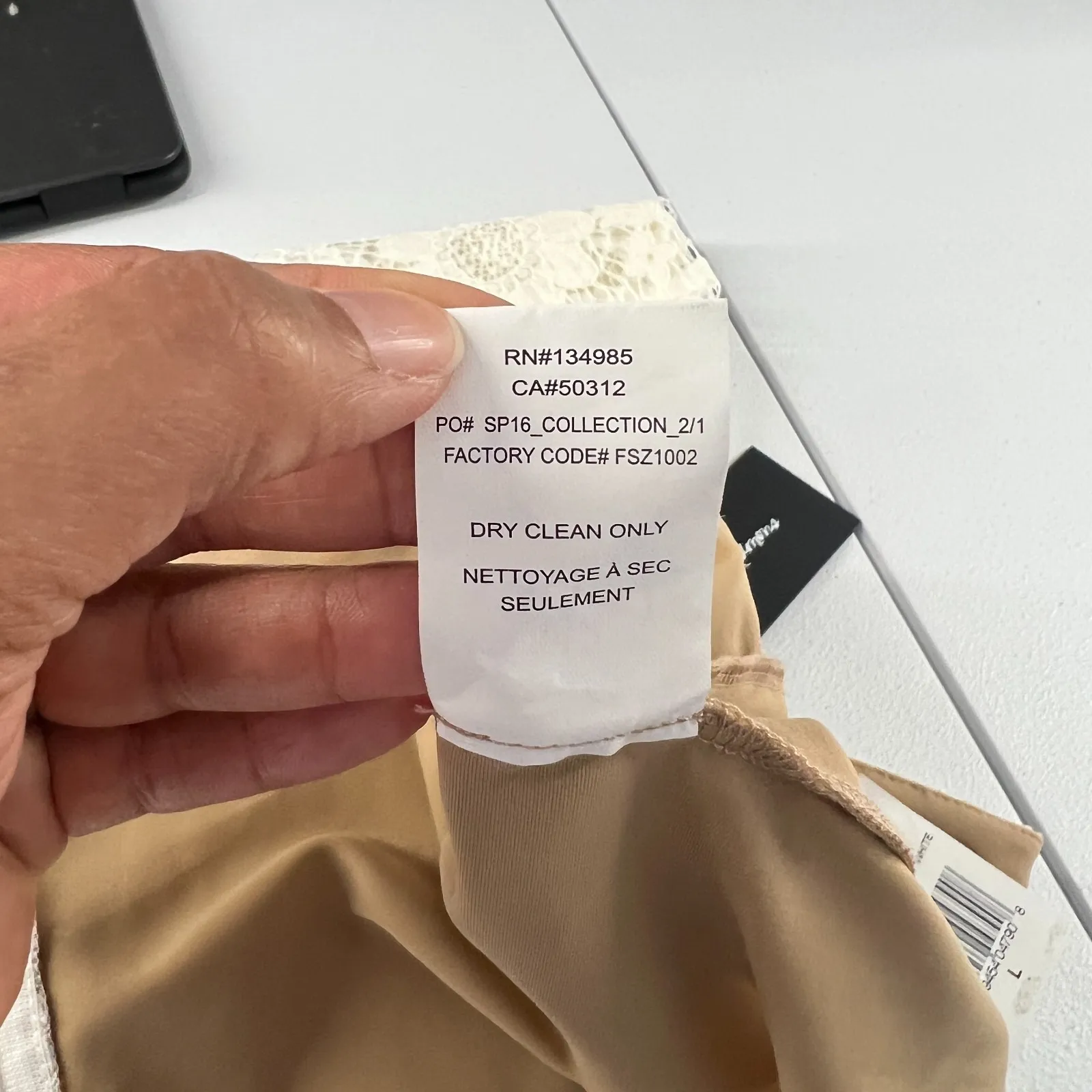 For Love And Lemons Gianna Mini Dress Women's White Lace Scallop Neck & Hem Size L - Image 13