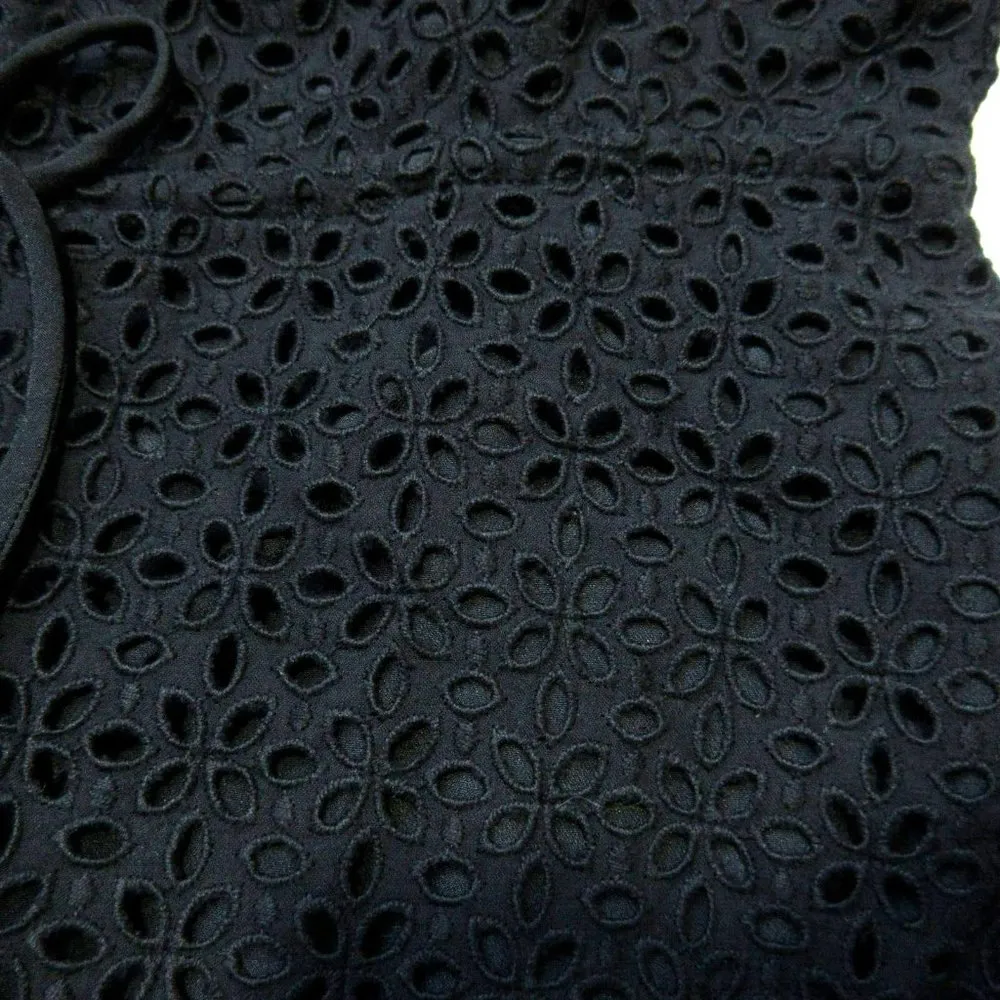 NWT J.Crew Collection Anguilla Halter Maxi in Black Eyelet Long Tank Dress 16 - Image 5