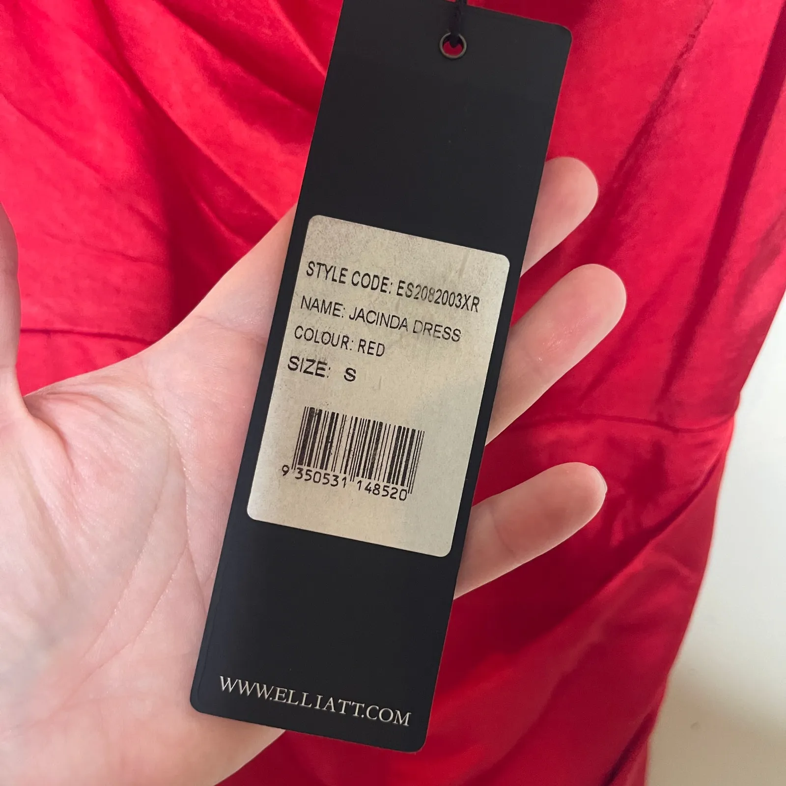 New ELLIATT x REVOLVE Jacinda Spaghetti Strap Dress in Poppy Red sz S - Image 4