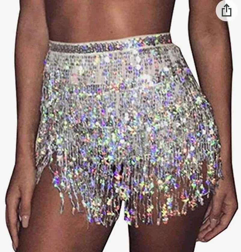 Amazon White sequin skirt - Image 2