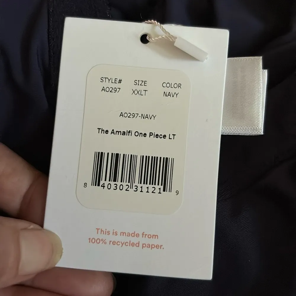 Andie The Amalfi One Piece LT Swimsuit Navy plus size XXL Tall‎ NWT - Image 7