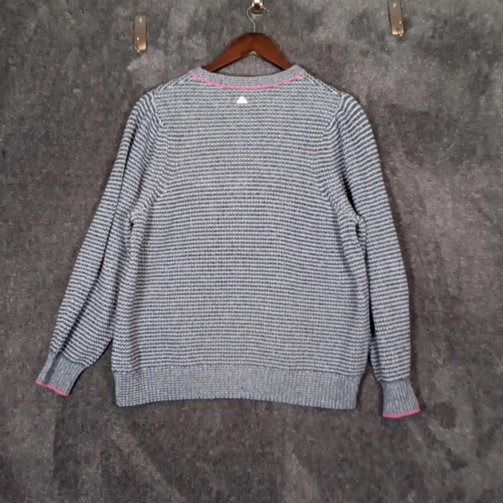Barbour Bindweed Knit Fisherman Rib Womens Sweater Thick Size 12 - Image 4
