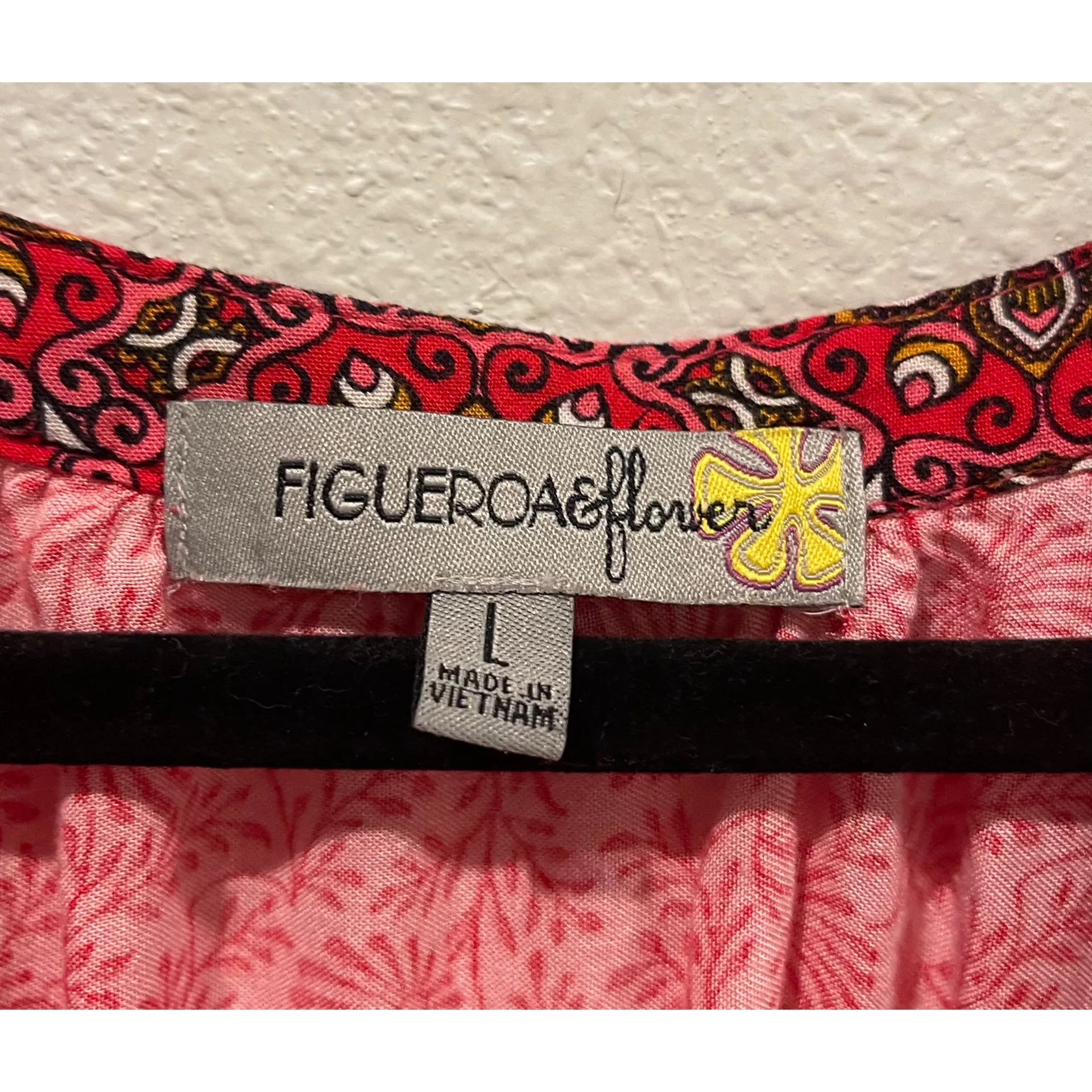 FIGUEROA AND FLOWER Bohemian Button Down 3/4 Sleeves Blouse - Image 2