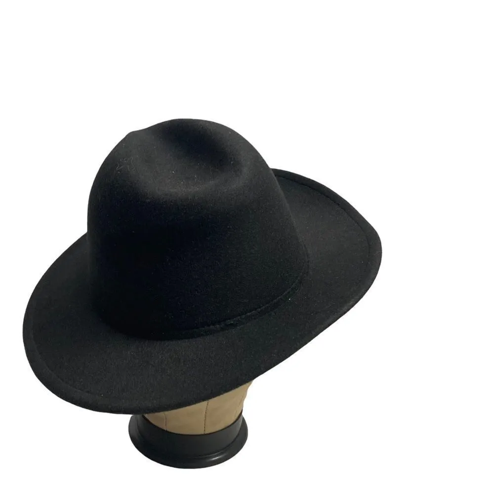 ‎Faux Fedora Hat, Unisex New Without Tags Black - Image 4
