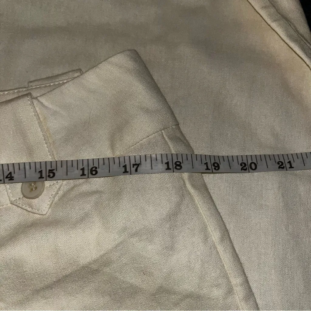 Tiger Mist Kittie Linen pants cream size Large NWT - Image 8