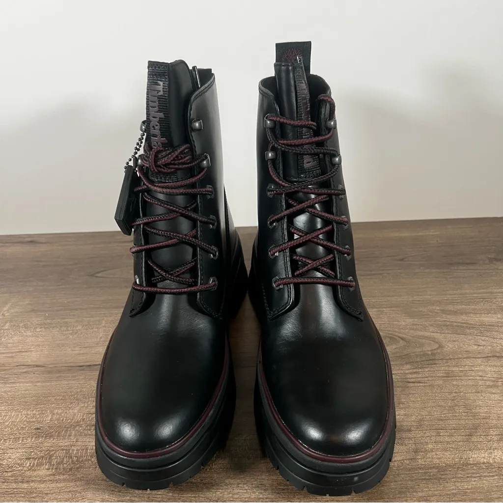 Timberland Malynn EK+ Waterproof Lace Up Jet Black Women’s Boot Size 9 #B1380A - Image 3