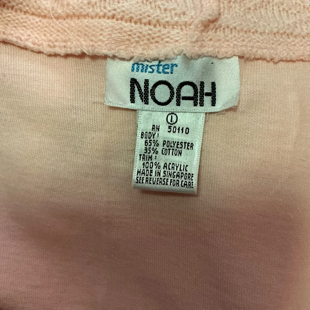 Vintage 80s feminine pink coverup Size L - Image 3