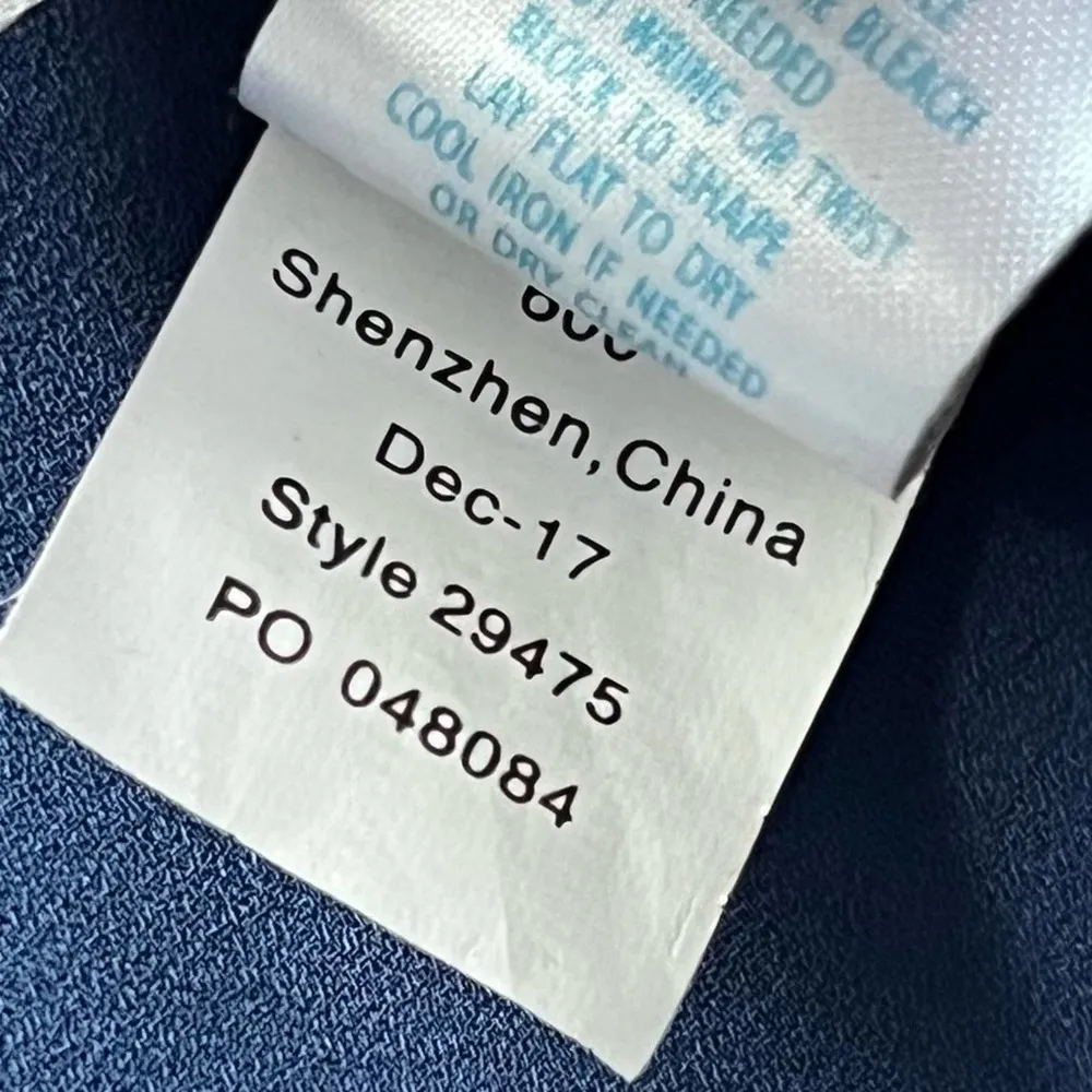 Lilly Pulitzer Tensley High Tide Navy Pullover Blouse Women’s Size XS - Image 9