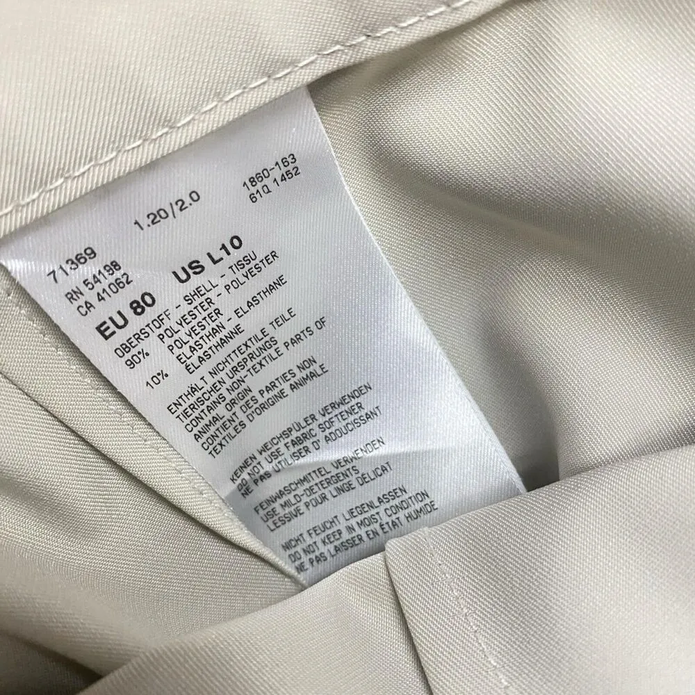 Bogner Ankle Pants Women's US 10 Long Grey Stretch Side Zip Trousers Susan Graf - Image 8