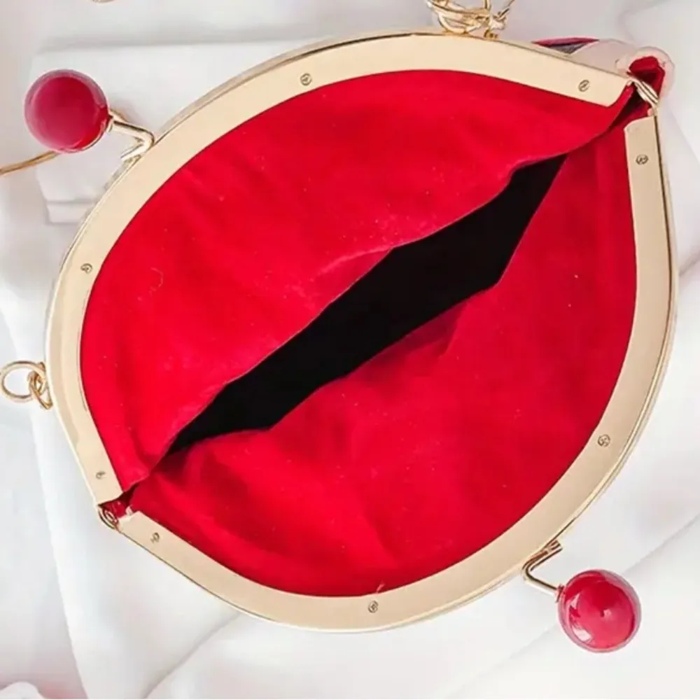 Cupcake Crossbody Purse with Embroidered Purple Strap – Fun Novelty Bag Pink - Image 5