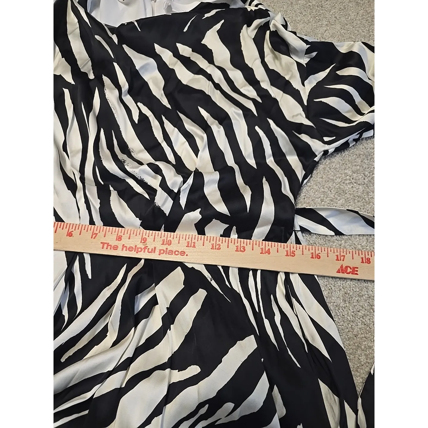 Boss Womens Black White Zebra Print Vestido Davey Satin Midi Dress Sz 6 NWT $596 - Image 13