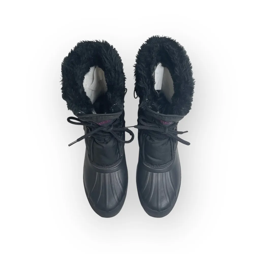 Vintage: Sorel x Kaufman ★ Canada Nylon Snow Waterproof Duck Boots ★ Black ★ 6M - Image 7