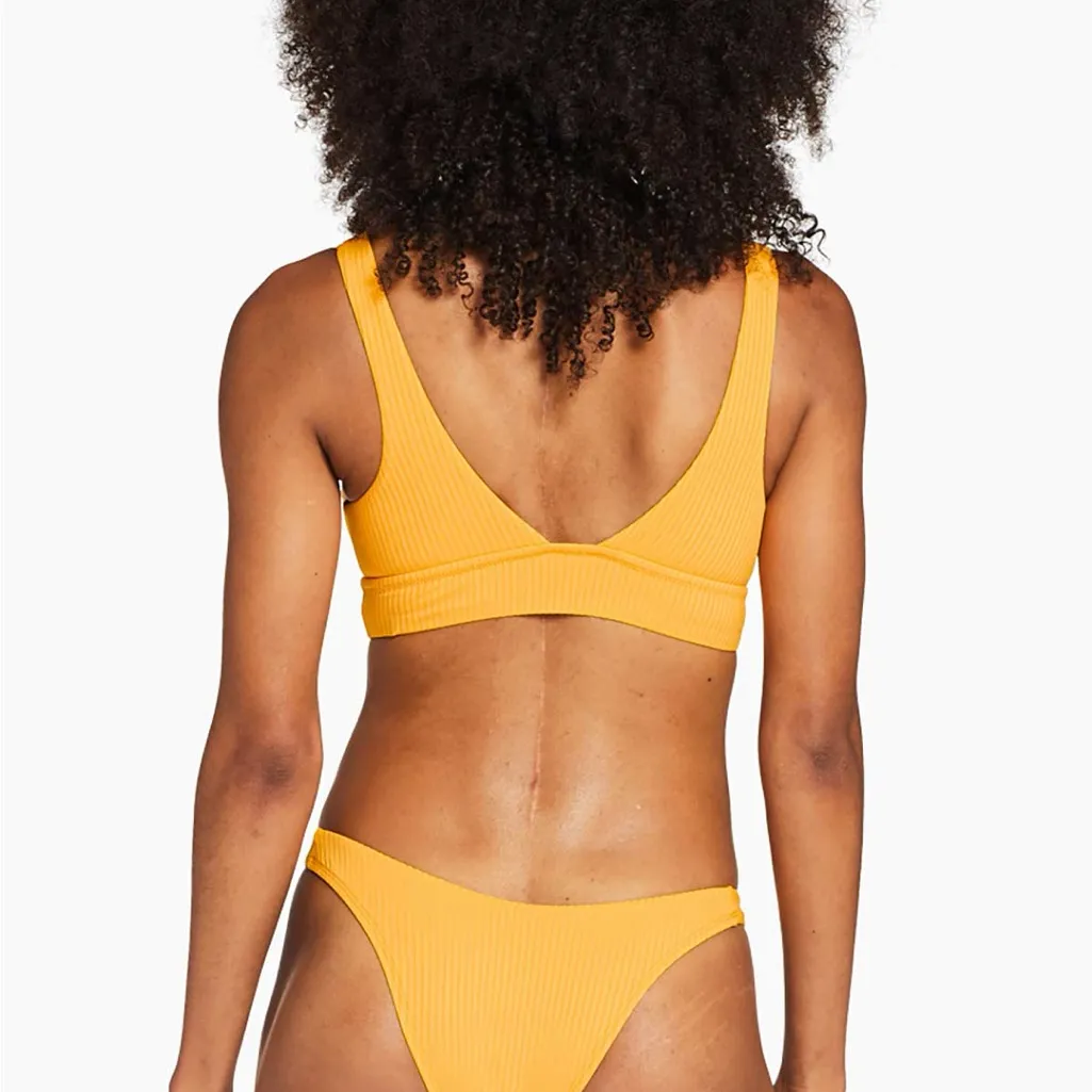 Vitamin A Sienna Tank Bikini Top Iced Mango EcoRib EUC‎ Sz S - Image 2