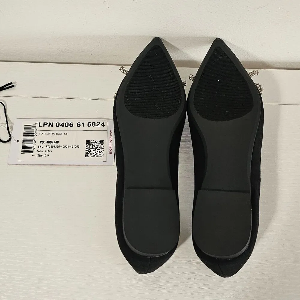 SHOEDAZZLE Amina Pointed Toe Flat - Black - Women's Size 6.5 - 4002748 - Image 4