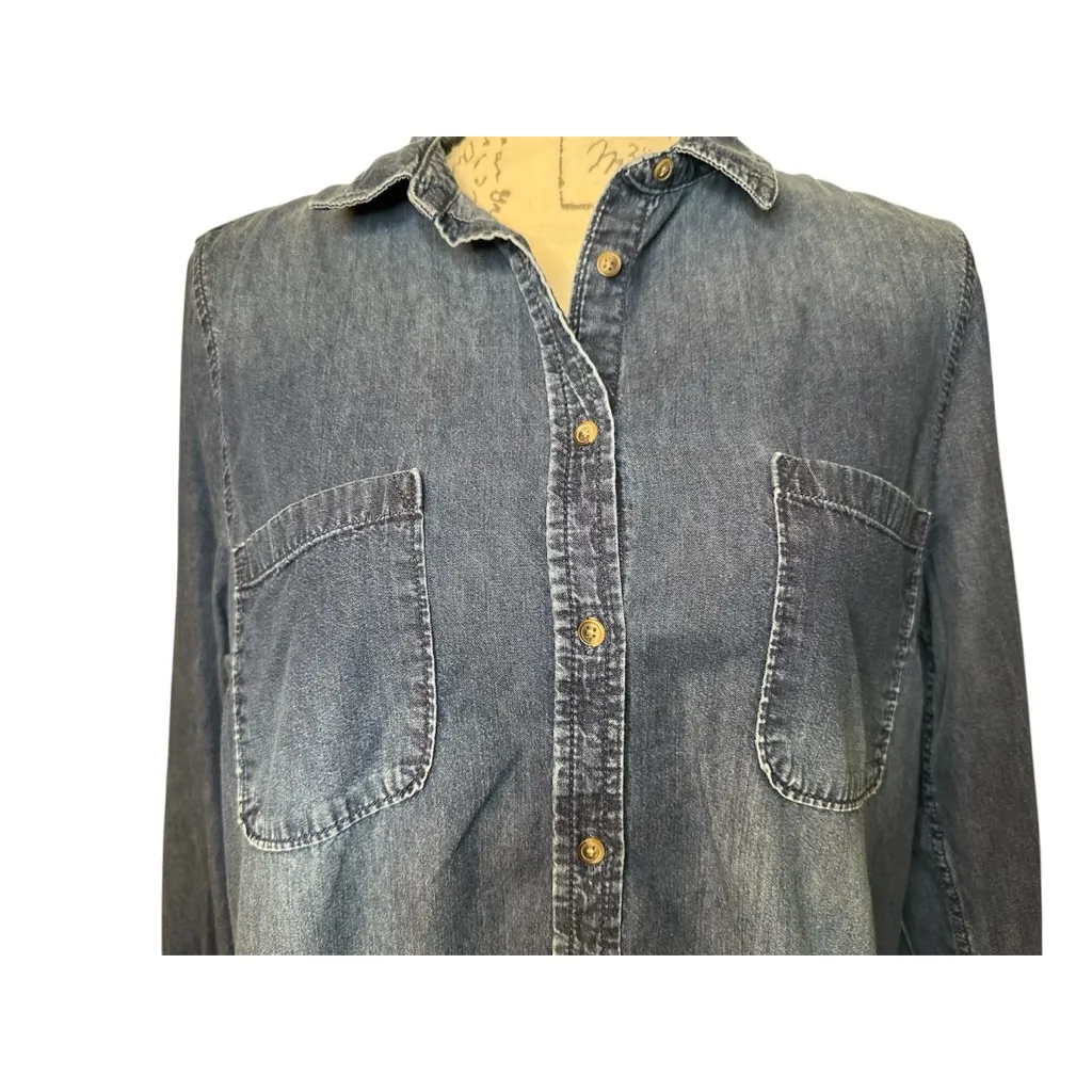 Merona Large Chambray Button down Shirt - Image 4