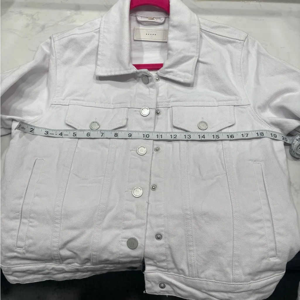 Blank NYC White Jean Jacket 100% Cotton - Image 11