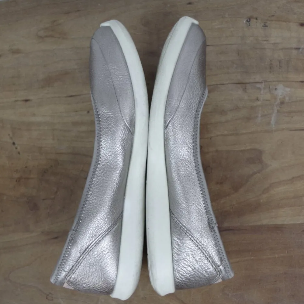 Ecco Metallic Gold Leather Active Flats Size US 9 EU 40 - Image 3