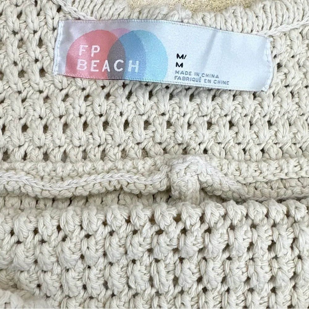 Free People Beach FP Beach Clear Skies Fauxchet Romper Natural Cream - Image 6