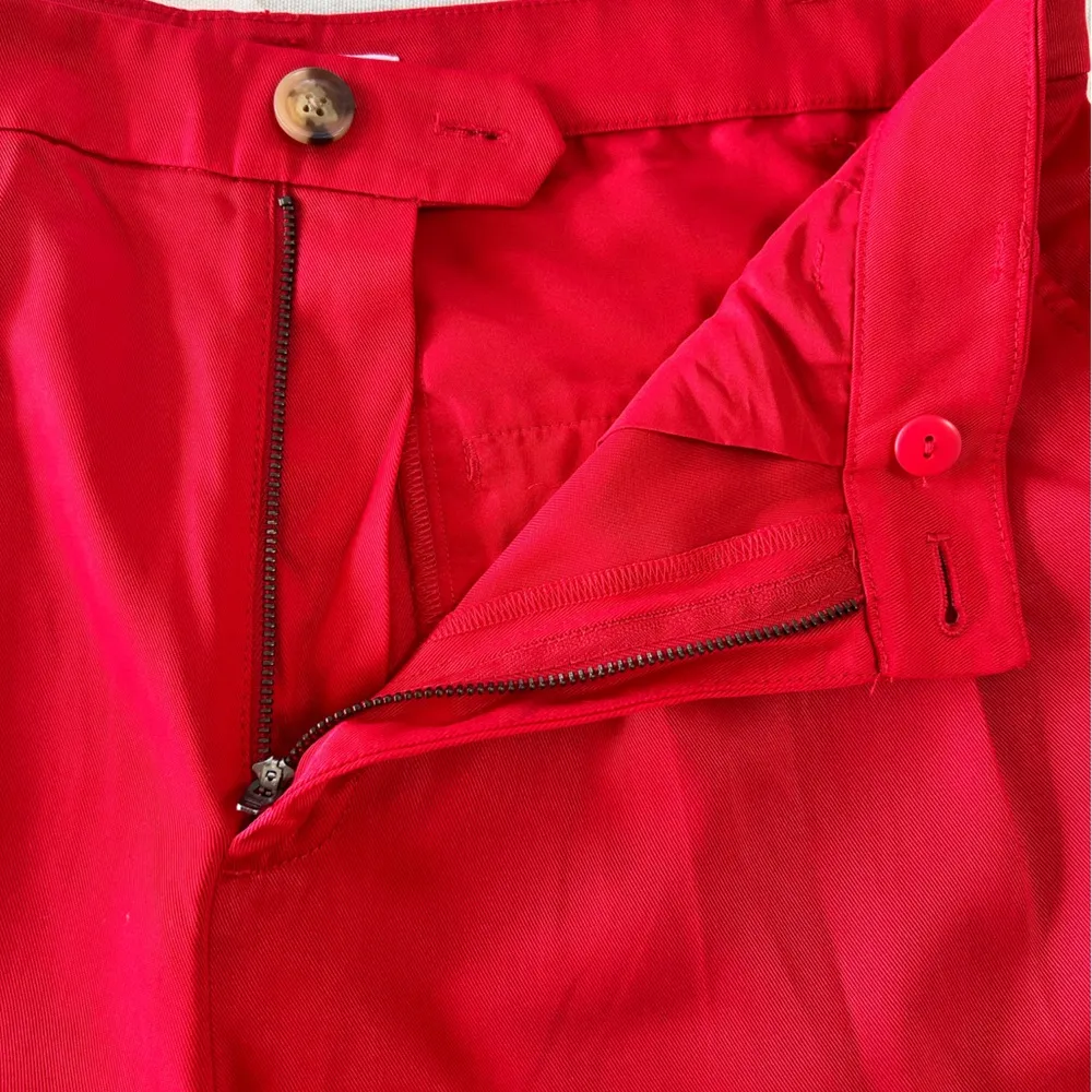 Loft  Red Pantsuit Classic Straight-Leg Design - Image 9