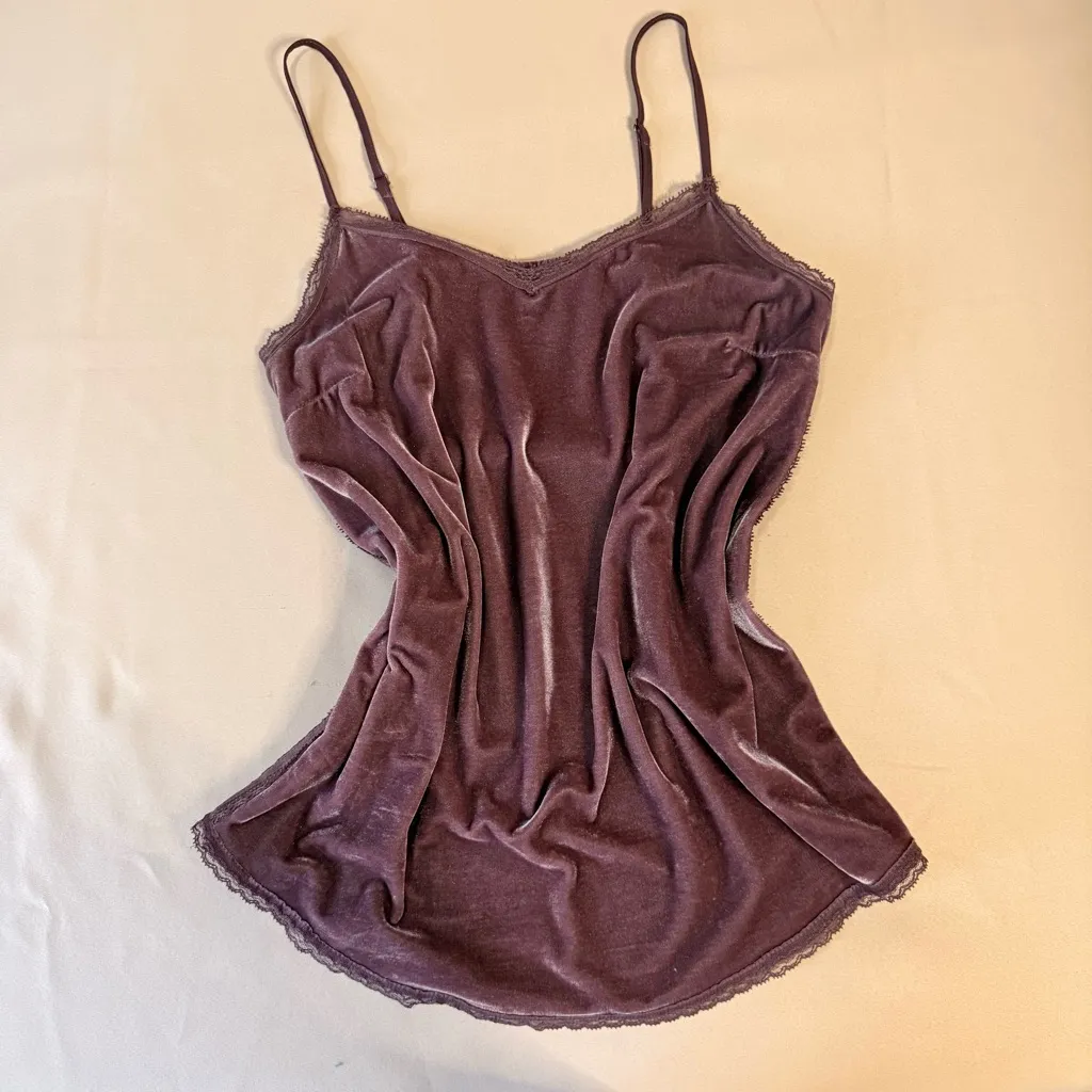 Whowhatwear velvet camisole - Image 5