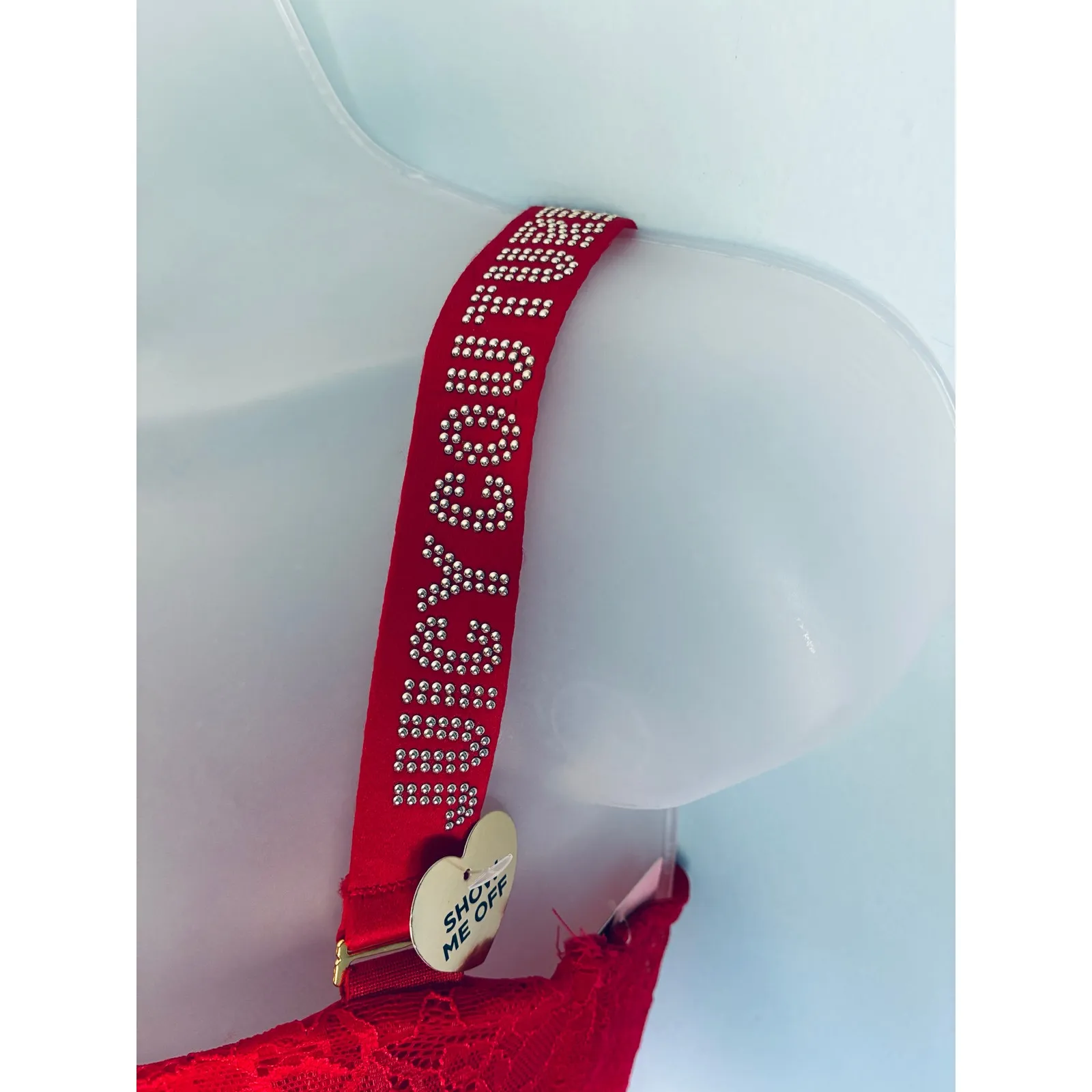 Juicy Couture Corset 36B Red Sexy Lace - Image 7