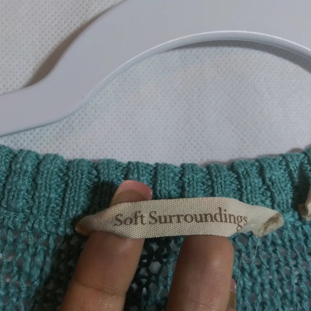 Soft Surroundings Serafina Sweater Multicolor Knit Striped Women's Sweater Sz PS - Image 7