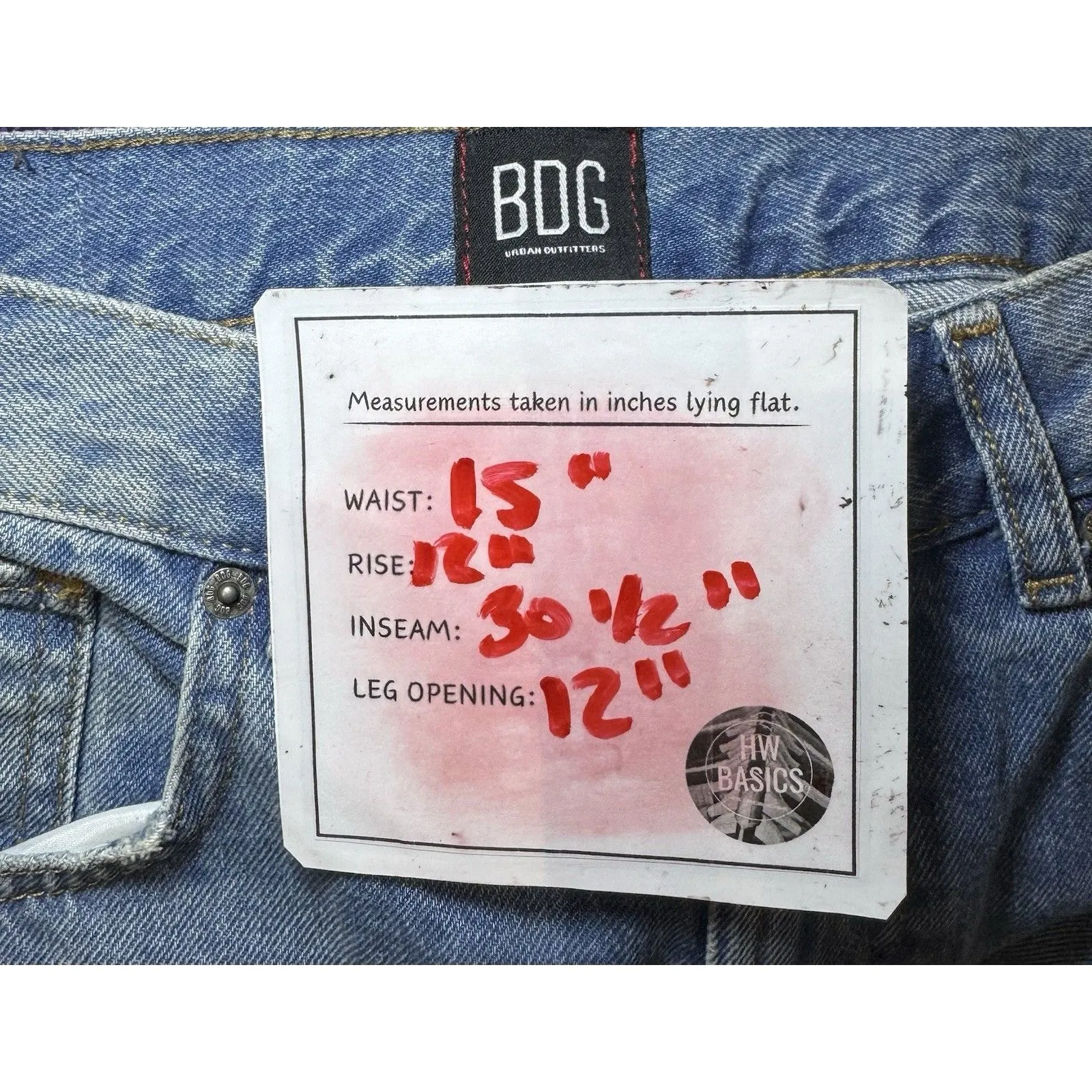 BDG Urban Outfitters Jeans 27 Skater Baggy Distressed Wide Leg High-Rise - Image 9