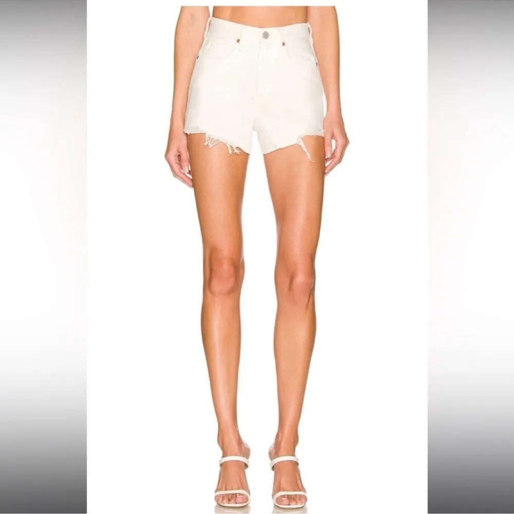Blank NYC The Barrow White Vintage High Rise Shorts Size 27 - Image 2