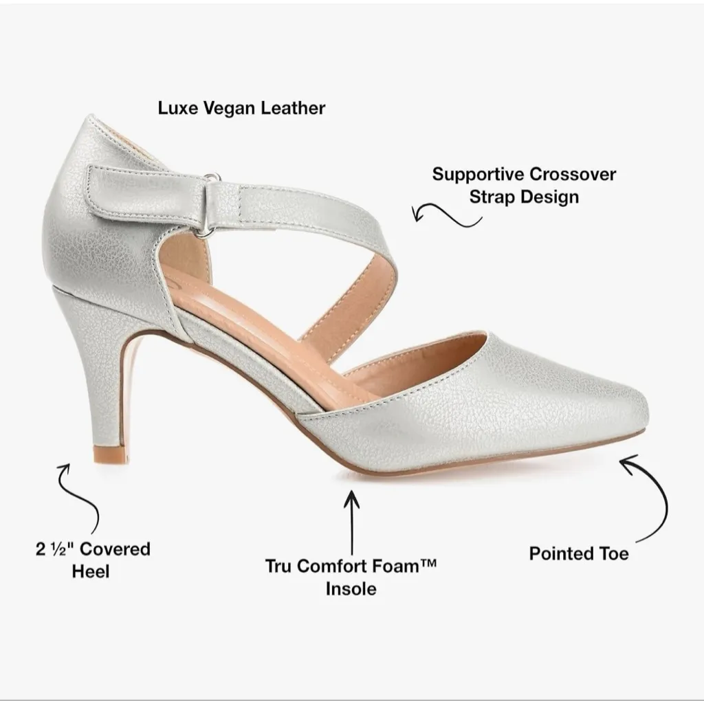 NEW Gold Journee Isadorah Mary Jane Pumps Shoes 8 $100 - Image 2