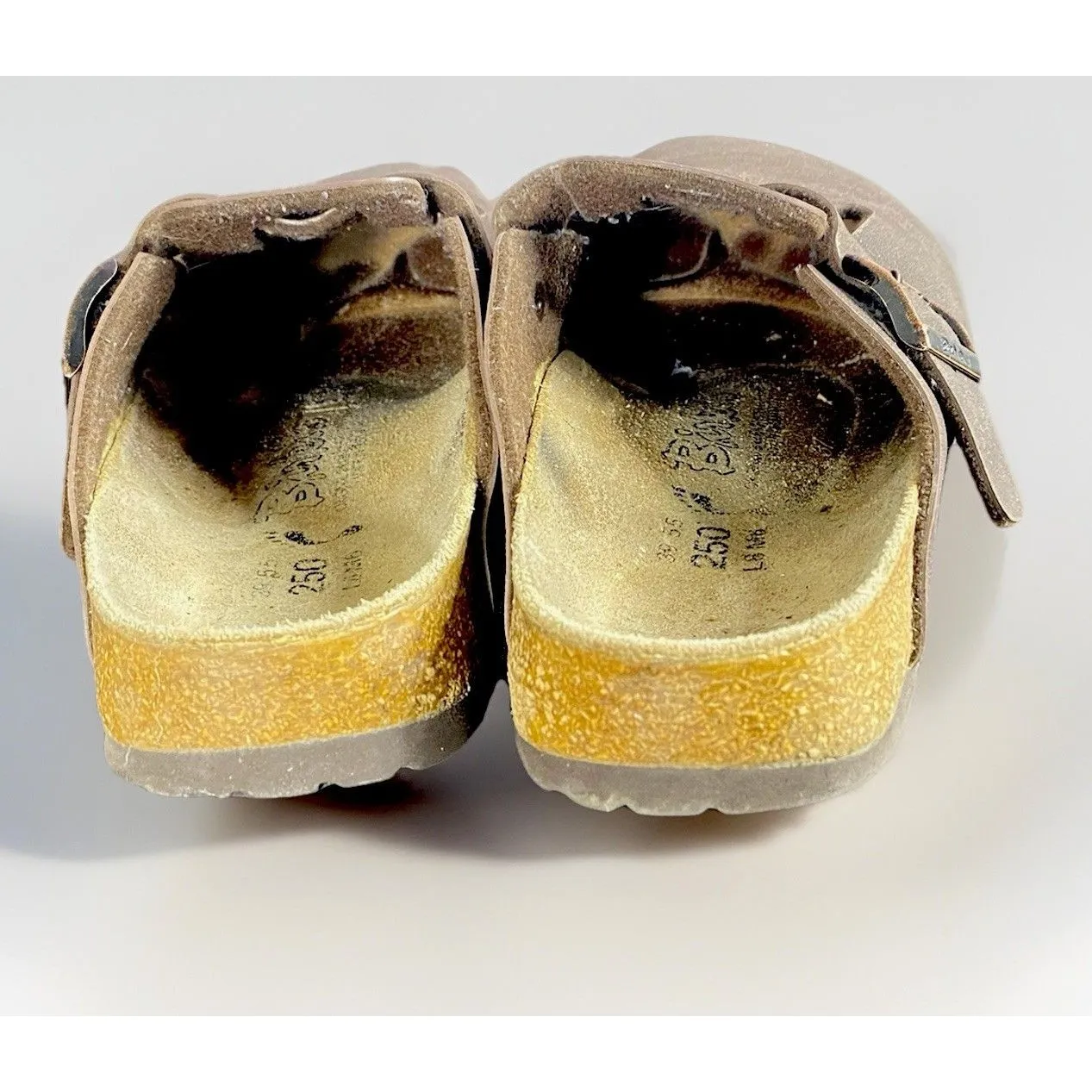 Birkenstock Mocha Narrow 39 European Size 8 Women’s Footbed Boston Clog EUC - Image 6