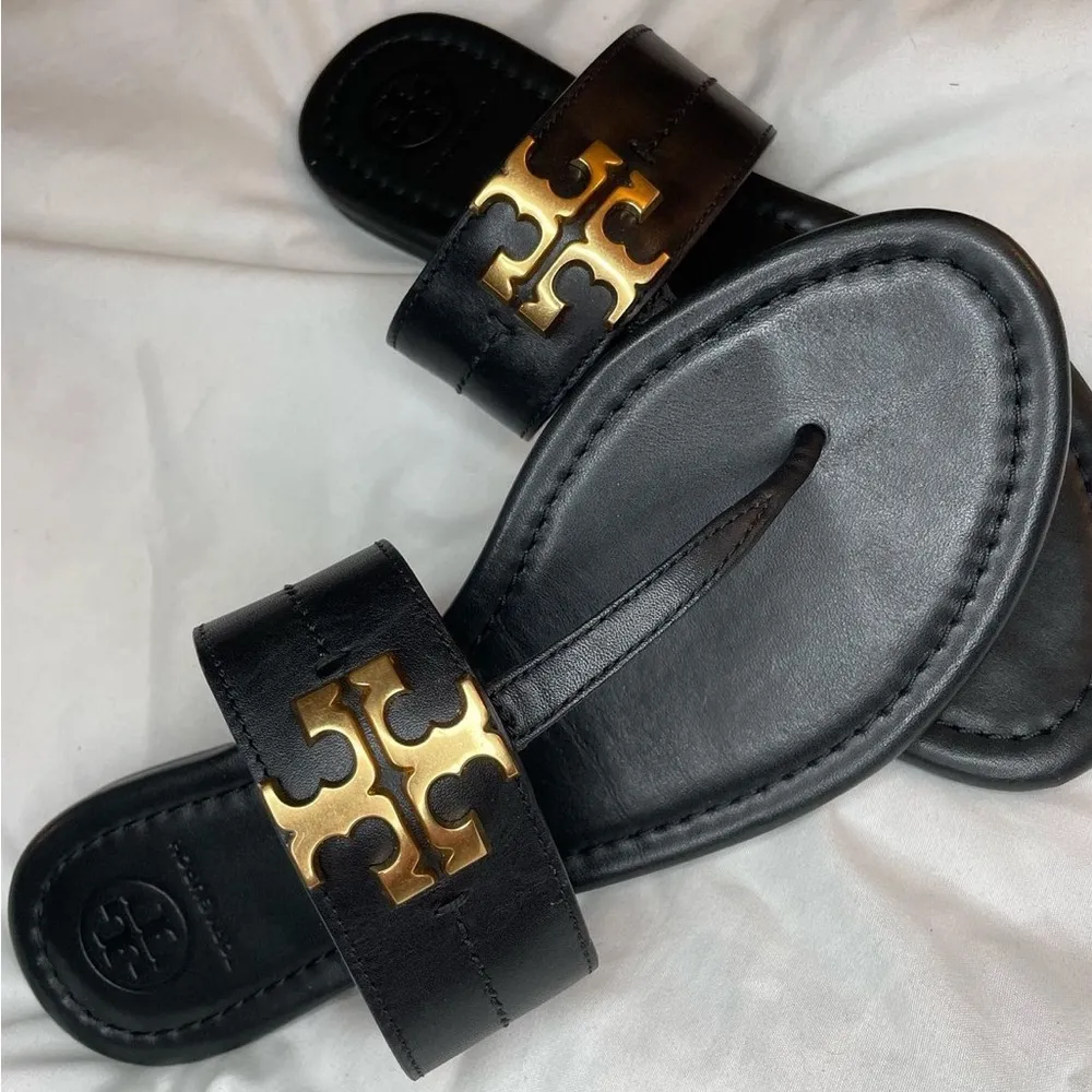 Tory Burch black thong sandals - Image 4