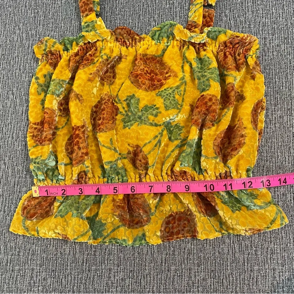 Anthropologie Felipa Cropped Velvet Tank Top - Image 15