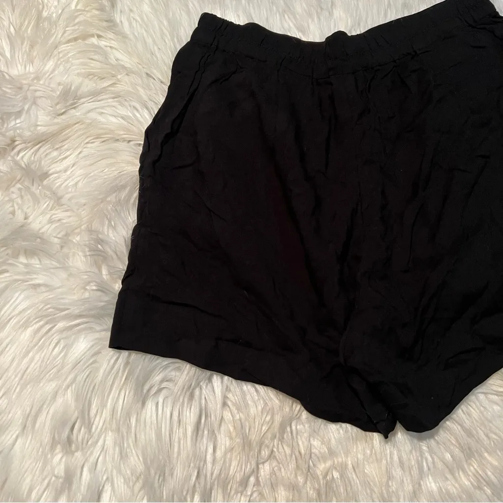 H&M Dressy Shorts Pull On Black 10 - Image 7