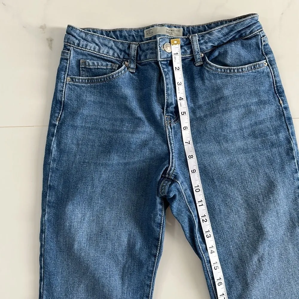 Topshop Moto Dree Women's High Rise Flare Crop Jeans Sz W28/L29 Petite - Image 9