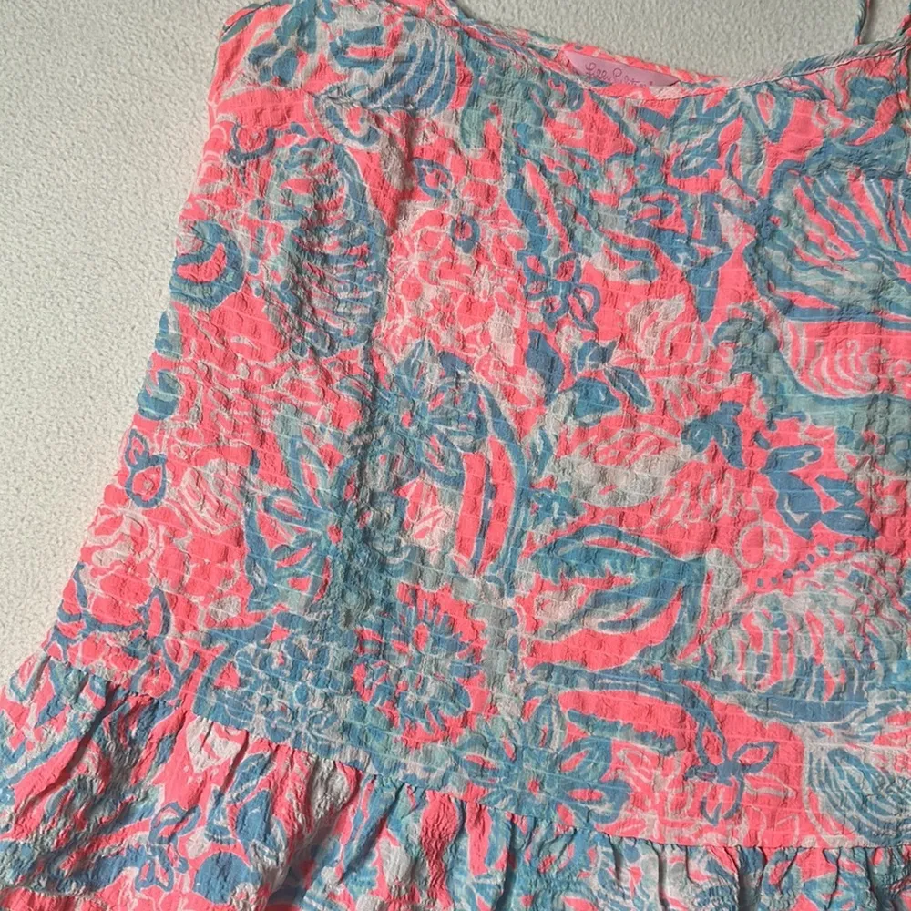 Lilly Pulitzer Coral Top Pink Summer Ray Tank - Image 3